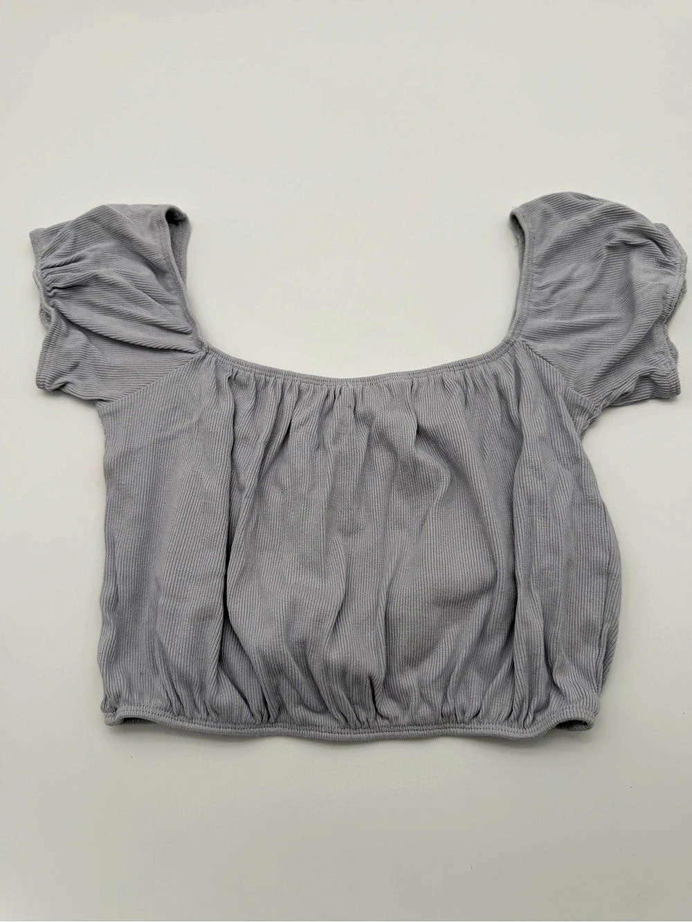 Urban Native Gray Striped Crop Top Size xs